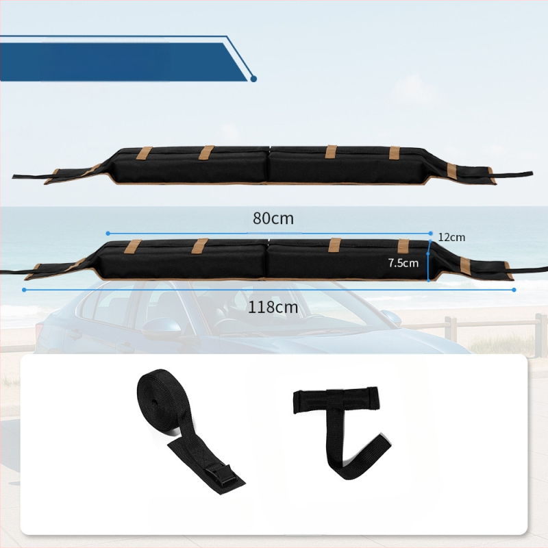 Auto katuse pehme padi, katuseraam, pagasiraami kaitsekate, surfilaud, lumelaud, libisemisvastane katusepagasi pehme padi