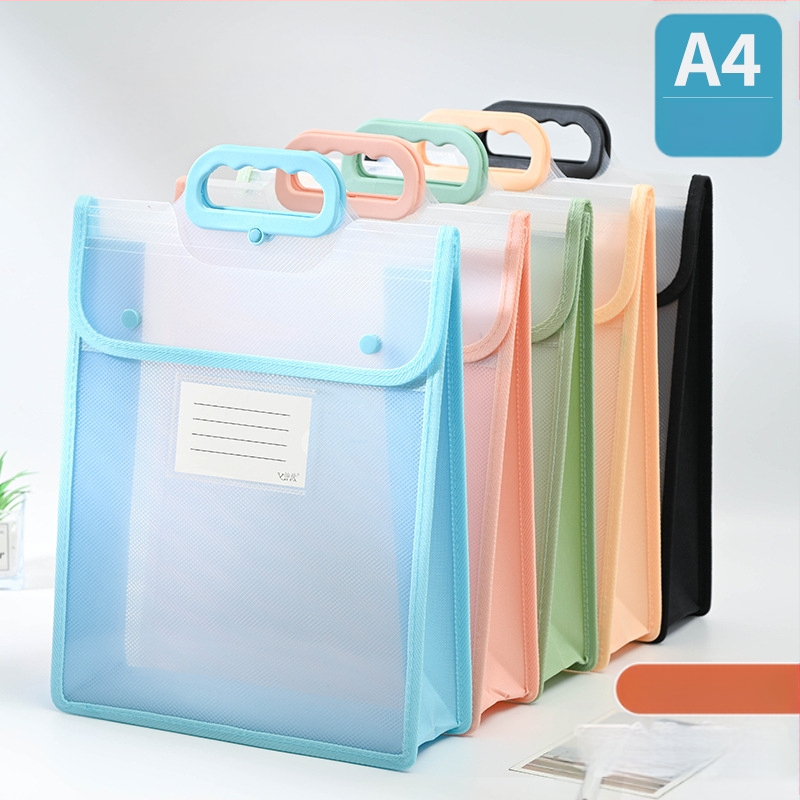 Läbipaistev dokumendikott, veekindel PP-klõpsuga hoiukott, õpilase testkott, suure mahutavusega A4 infokott, koolikott, õppematerjal