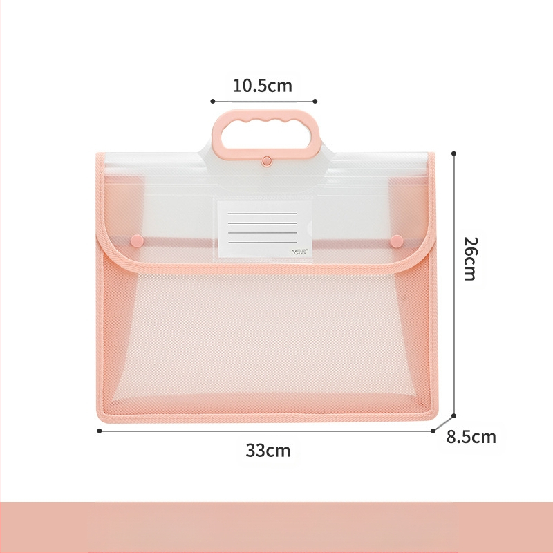 Läbipaistev dokumendikott, veekindel PP-klõpsuga hoiukott, õpilase testkott, suure mahutavusega A4 infokott, koolikott, õppematerjal