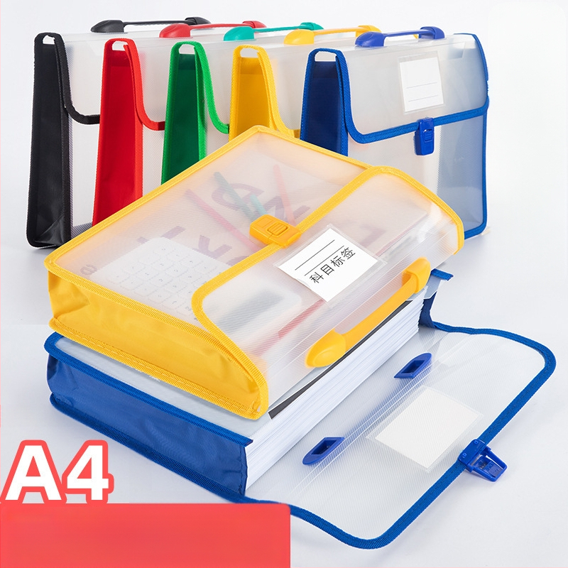 Преносима чанта за документи A4, информационна чанта, триизмерна, с голям капацитет, чанта за съхранение на учебници и данни, водоустойчива и преносима