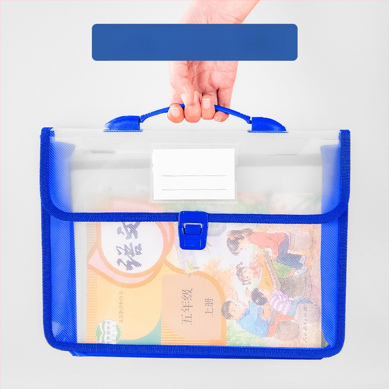 Преносима чанта за документи A4, информационна чанта, триизмерна, с голям капацитет, чанта за съхранение на учебници и данни, водоустойчива и преносима