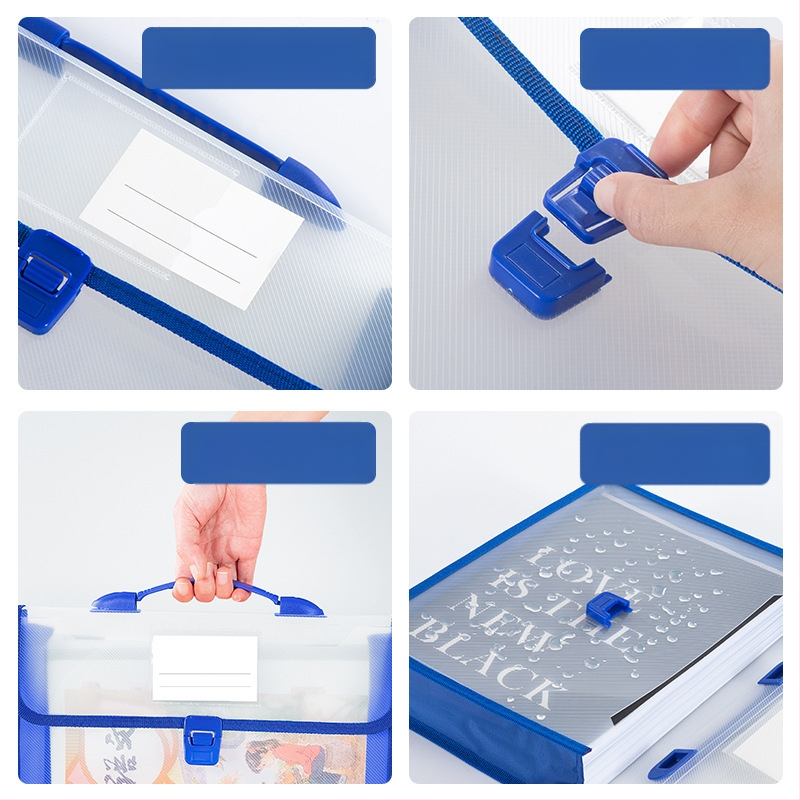 Преносима чанта за документи A4, информационна чанта, триизмерна, с голям капацитет, чанта за съхранение на учебници и данни, водоустойчива и преносима