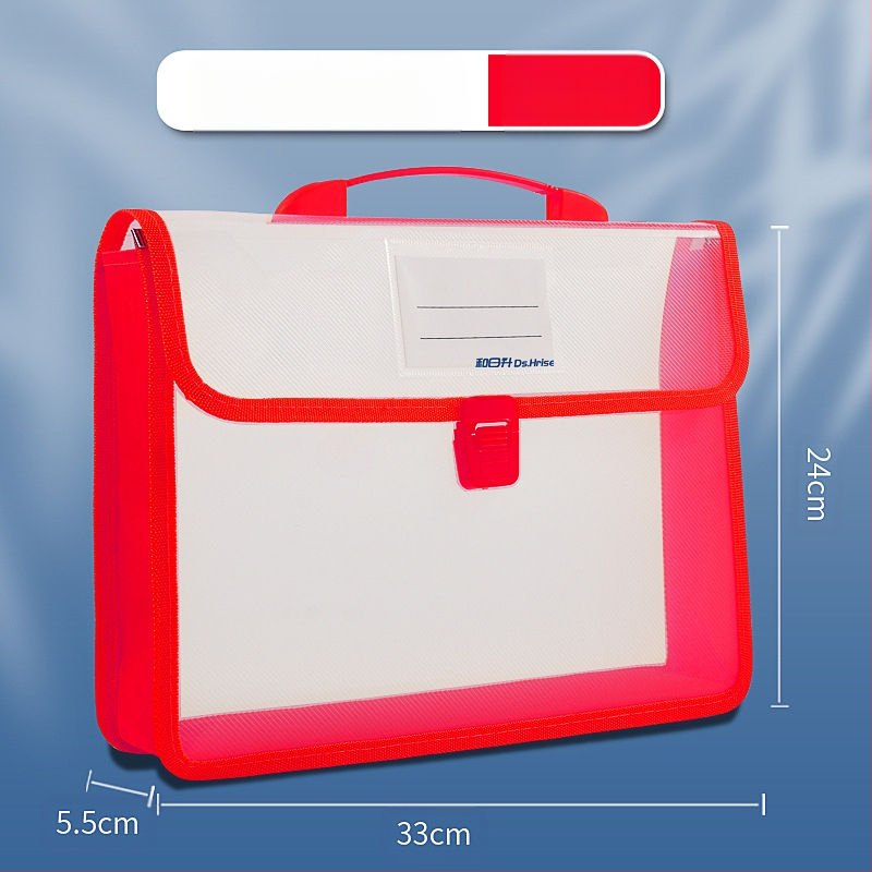 Преносима чанта за документи A4, информационна чанта, триизмерна, с голям капацитет, чанта за съхранение на учебници и данни, водоустойчива и преносима