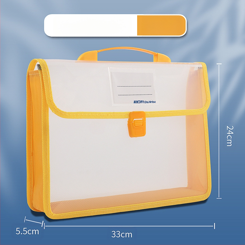 Преносима чанта за документи A4, информационна чанта, триизмерна, с голям капацитет, чанта за съхранение на учебници и данни, водоустойчива и преносима