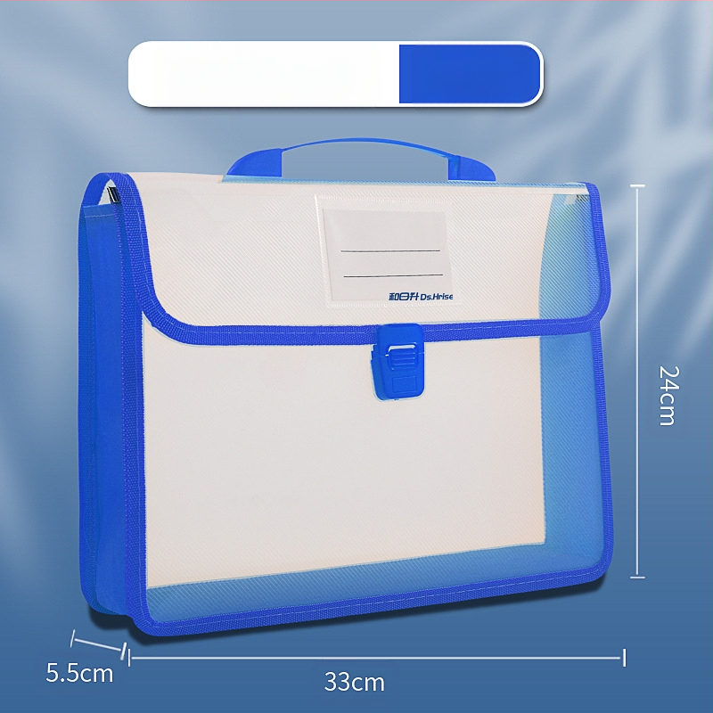 Преносима чанта за документи A4, информационна чанта, триизмерна, с голям капацитет, чанта за съхранение на учебници и данни, водоустойчива и преносима