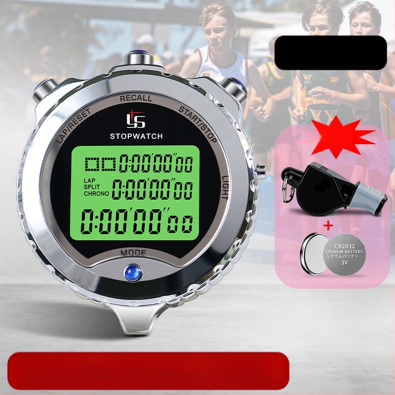 Metallist elektrooniline stopper taimer professionaalne kohtuniku võistlus kergejõustiku jooksutreening üliõpilaste fitnessvõistlus