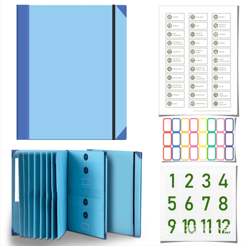 Piiriülene kaustade kataloog, mis sisaldab Manila taskukausta ja organipakendit, 20 tk