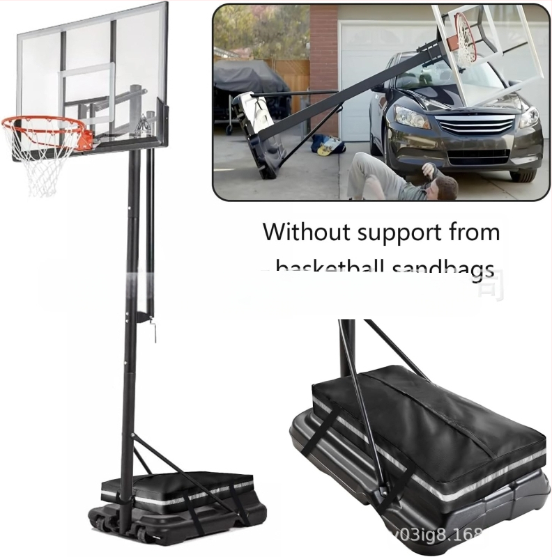 Φορητή τσάντα βαρών για σκελετό μπάσκετ, βαριά βάση, τσάντα με άμμο για βάση μπάσκετ