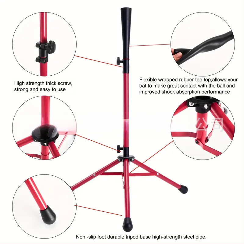 Laos hulgimüügis pesapalli pehmepalli löökmängu alus pesapalli harjutus T-iste T-alus treener kaasaskantav statiiv löömiseks