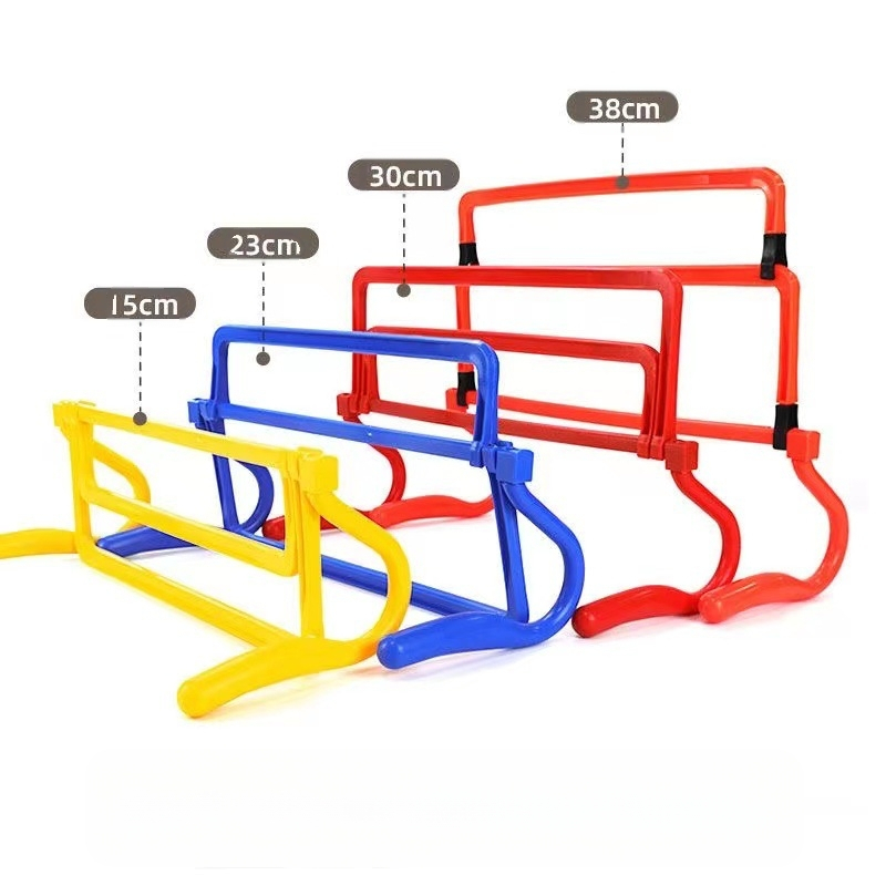 Futball edzőfelszerelés gát fizikai edzés kis gát keret gyerekeknek akadályugró blokk kombinációs gát beállítás