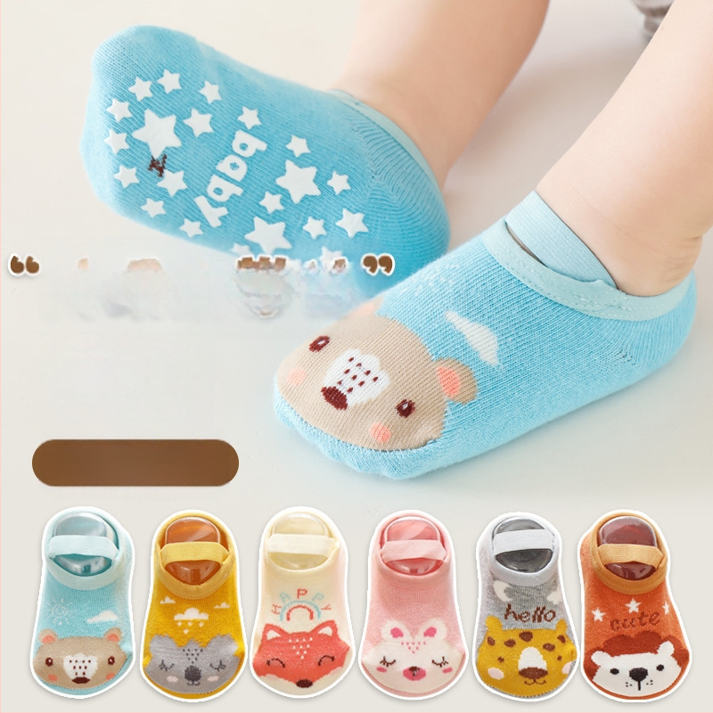 Baba utazása Tavasz és Ősz Nyár Puha Alsó Új Gyermek Szélhez Kötött Zokni Baba Kisgyermek Zokni Baba Padlózokni Rajzfilm Csúszásgátló