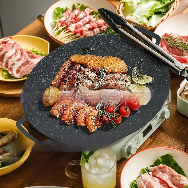 Otsemüük Korea grilliplaat maifan kivist grilliplaat välistingimustes kasutamiseks mõeldud teppanyaki mittenakkuva panniplaadiga pliit hulgimüük