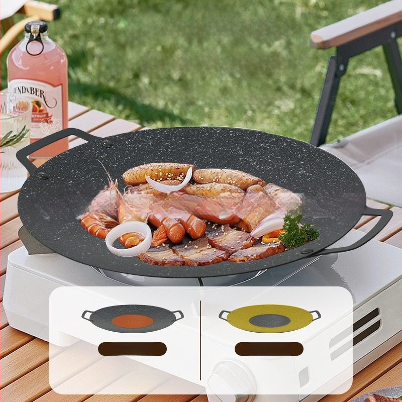 Otsemüük Korea grilliplaat maifan kivist grilliplaat välistingimustes kasutamiseks mõeldud teppanyaki mittenakkuva panniplaadiga pliit hulgimüük