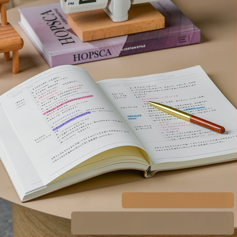 B5 Cornell Thickened High Efficiency 5r mälumärkmik Prinditav logo Ruudustik Horisontaaljoon Ülevaade Märkmik