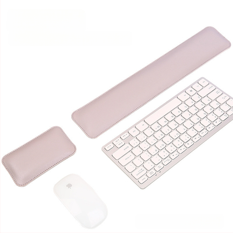 Piiriülene ühevärviline lihtne nahast hiirematt, eriti suur pehme randmetugi, klaviatuuri käetugi, arvutilauamatt, partii