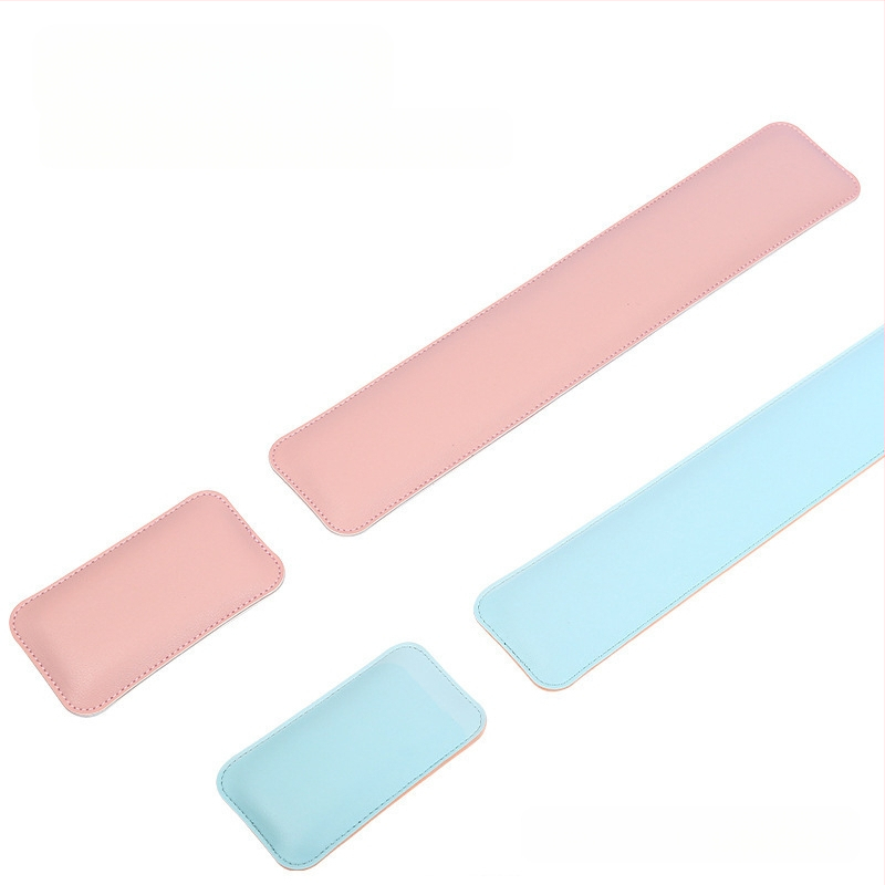 Piiriülene ühevärviline lihtne nahast hiirematt, eriti suur pehme randmetugi, klaviatuuri käetugi, arvutilauamatt, partii