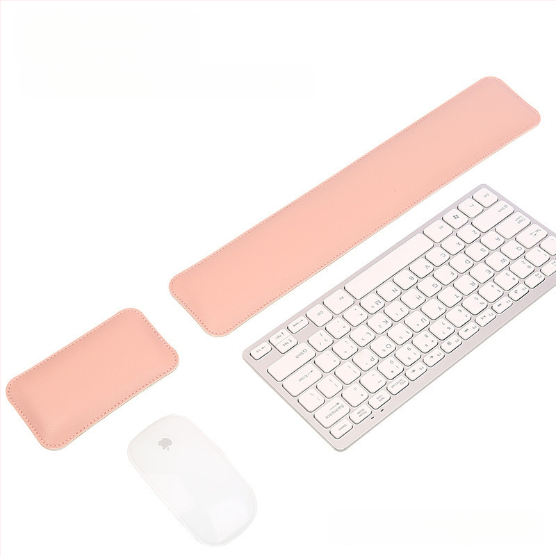 Piiriülene ühevärviline lihtne nahast hiirematt, eriti suur pehme randmetugi, klaviatuuri käetugi, arvutilauamatt, partii