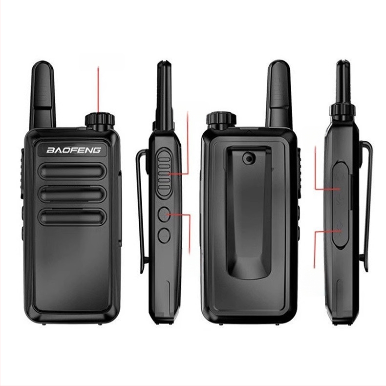 Baofeng raadiosaatja BF-R5 raadiosaatja pihuarvuti USB-laadimisega hotell, hotelli ilutarvikud, ehitusplats