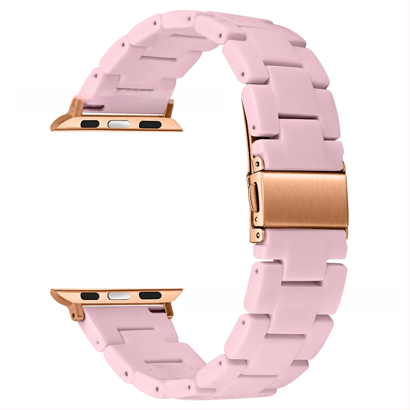Sobib Apple Watch9 Apple Resin Strap + PC Diamond kahevärviline ümbris iWatch All-In-One komplektile