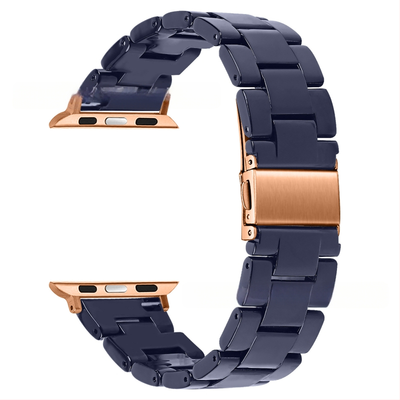 Sobib Apple Watch9 Apple Resin Strap + PC Diamond kahevärviline ümbris iWatch All-In-One komplektile