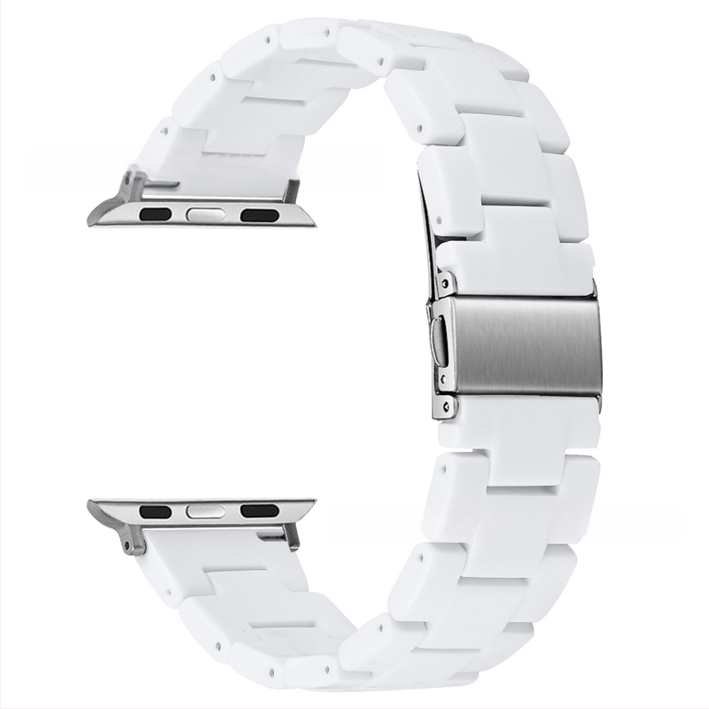 Sobib Apple Watch9 Apple Resin Strap + PC Diamond kahevärviline ümbris iWatch All-In-One komplektile