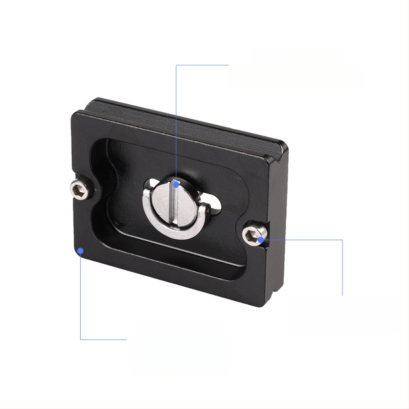 Tehase otseühendusega kaamera kiirkinnitusplaat panoraami/kallutamise kiirkinnitusplaat Klambrihoidik peegelkaamerale alumiiniumsulamist universaalne PU60 kiirkinnitusplaat