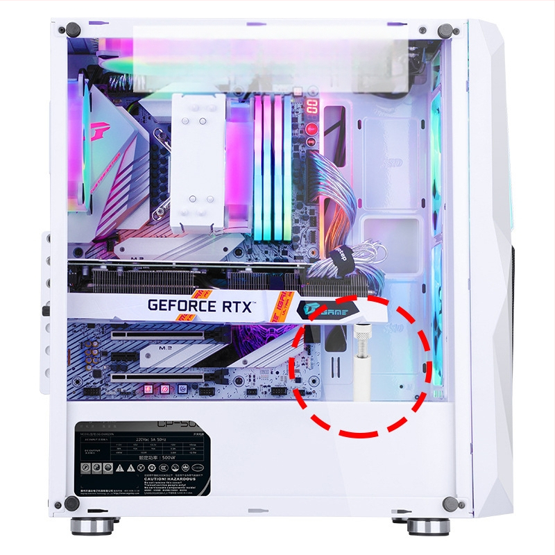 Graafikakaardi kronsteini pesa tugiraam, täisalumiiniumist, metallist magnetiline põhi, ITX väike šassii, graafikakaardi kronstein, paindumisvastane partner