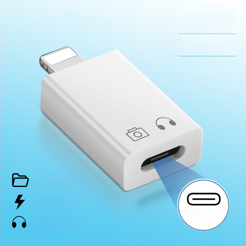 Tinka „Apple“ mobiliųjų telefonų adapteriui, iš kurio galima jungti C tipo USB ir du viename, PD15W įkrovimo ir duomenų perdavimo adapteriui.