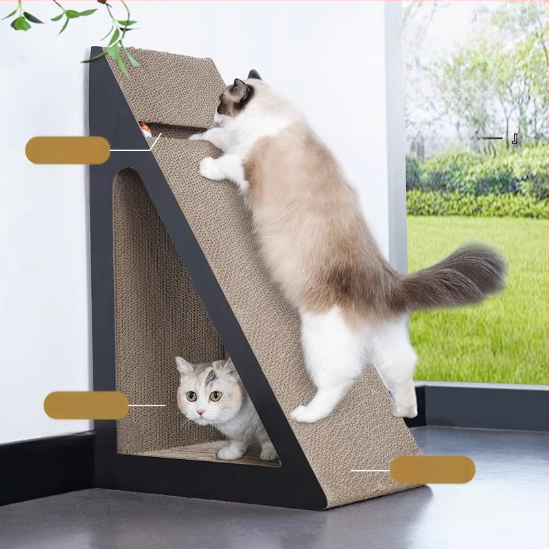 Kačių draskymo lenta, atspari dilimui, nesiskleidanti, atspari įbrėžimams, gofruotas popierius, apsauganti nuo kačių draskymo, katės apsauga, vertikali katės nagų lenta, nagų šlifuoklis