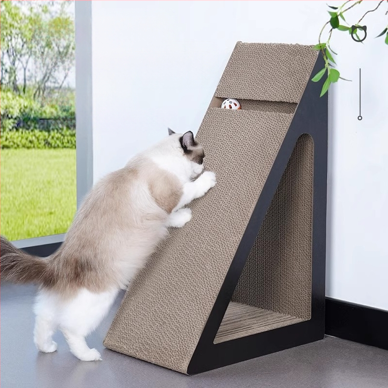 Kačių draskymo lenta, atspari dilimui, nesiskleidanti, atspari įbrėžimams, gofruotas popierius, apsauganti nuo kačių draskymo, katės apsauga, vertikali katės nagų lenta, nagų šlifuoklis