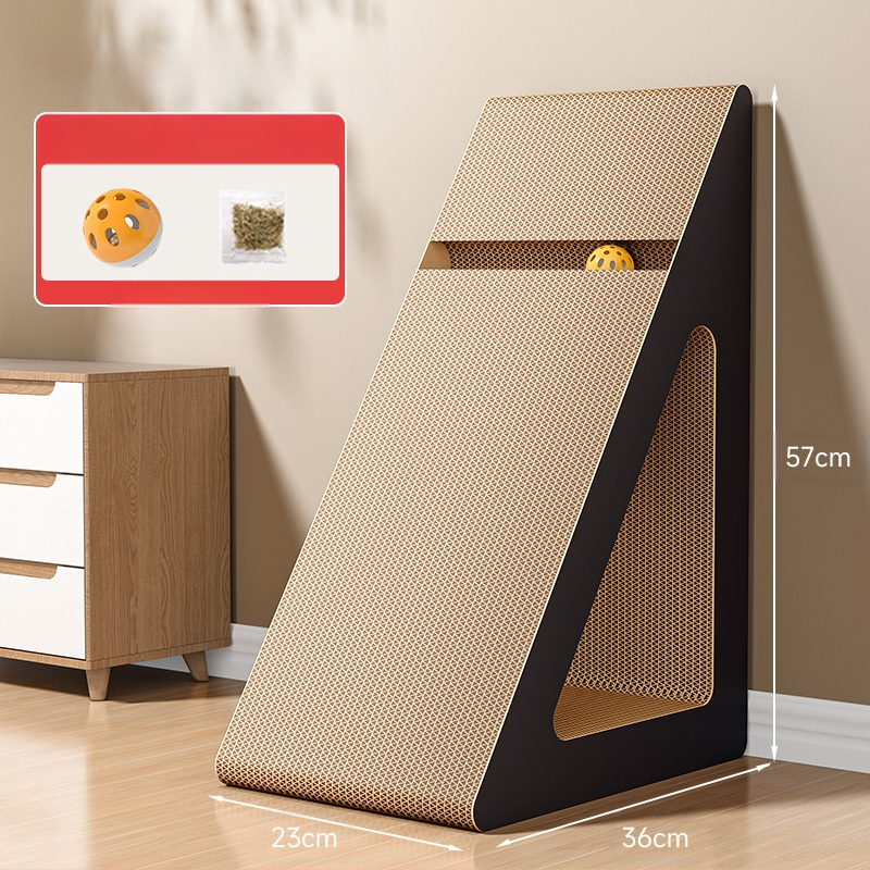 Kačių draskymo lenta, atspari dilimui, nesiskleidanti, atspari įbrėžimams, gofruotas popierius, apsauganti nuo kačių draskymo, katės apsauga, vertikali katės nagų lenta, nagų šlifuoklis