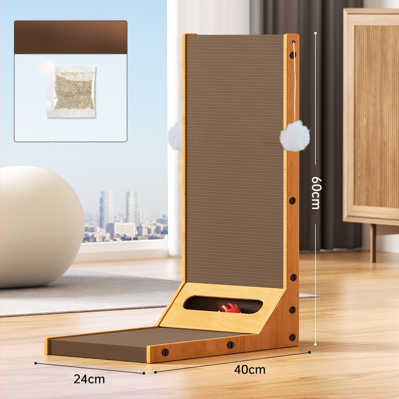 Kačių draskymo lenta, atspari dilimui, nesiskleidanti, atspari įbrėžimams, gofruotas popierius, apsauganti nuo kačių draskymo, katės apsauga, vertikali katės nagų lenta, nagų šlifuoklis