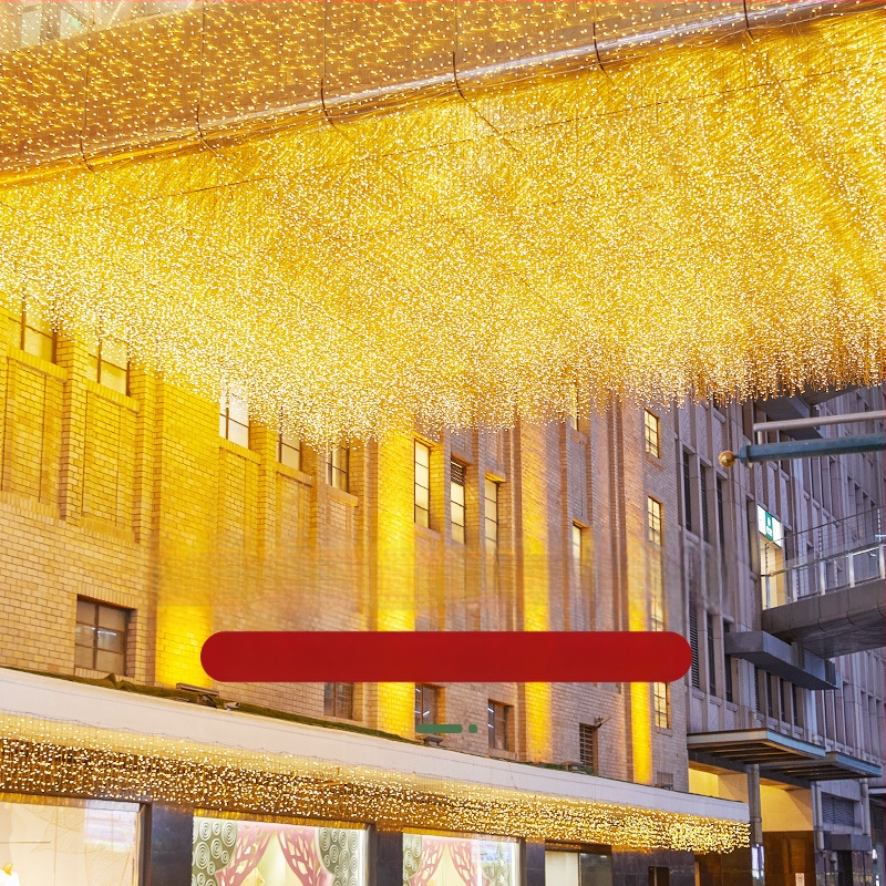 Internetes híresség vízesés fények villogó fények fűzőfények kültéri vízálló függöny kert udvar homlokzat dekoráció hangulat jégcsík fények