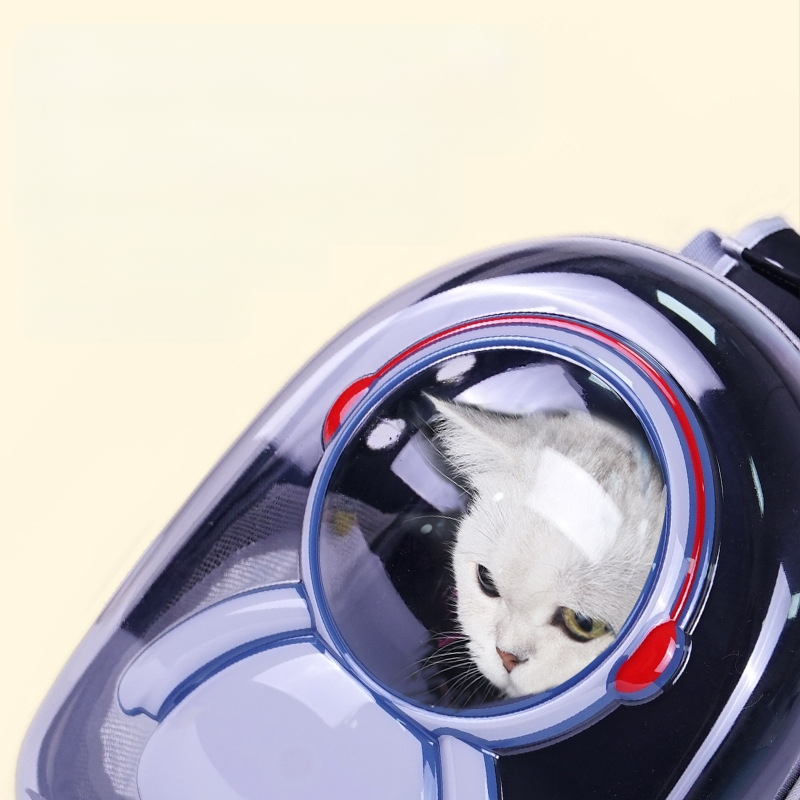 Macskatáska Hordozható Kimenő Lélegző Hátizsák Kutya Hátizsák Űrkapszula Kisállat Űrhajós Egyszerű Nagy Kapacitású Macskatáska