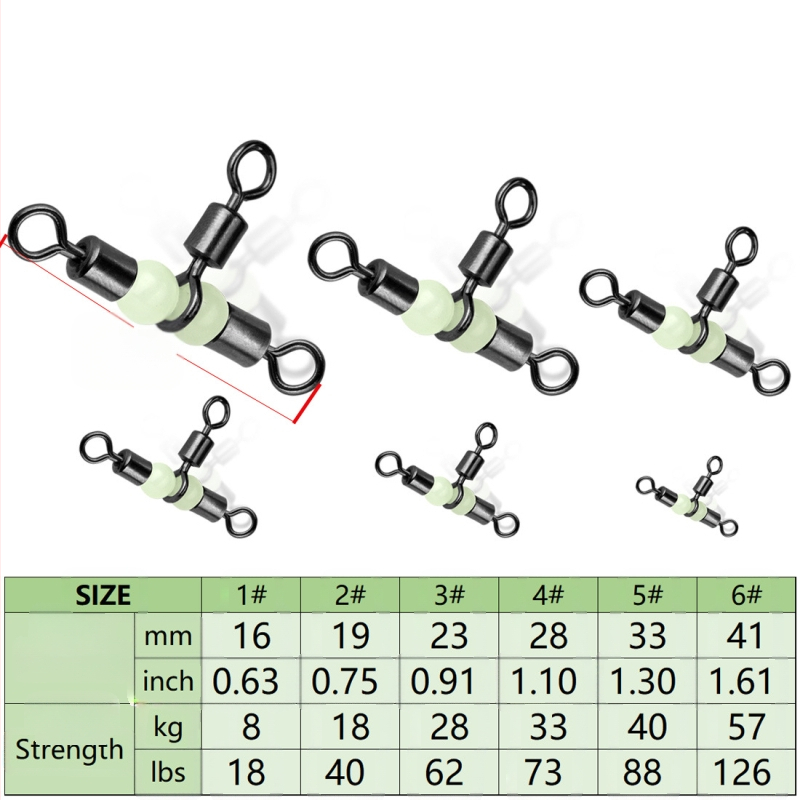 Öine kalapüük Ameerika kolmiknärvi helendav pöördevastane pealiini alamliini mähisega T-riba helendav helmes 8-rõngaga hargnemisühendus