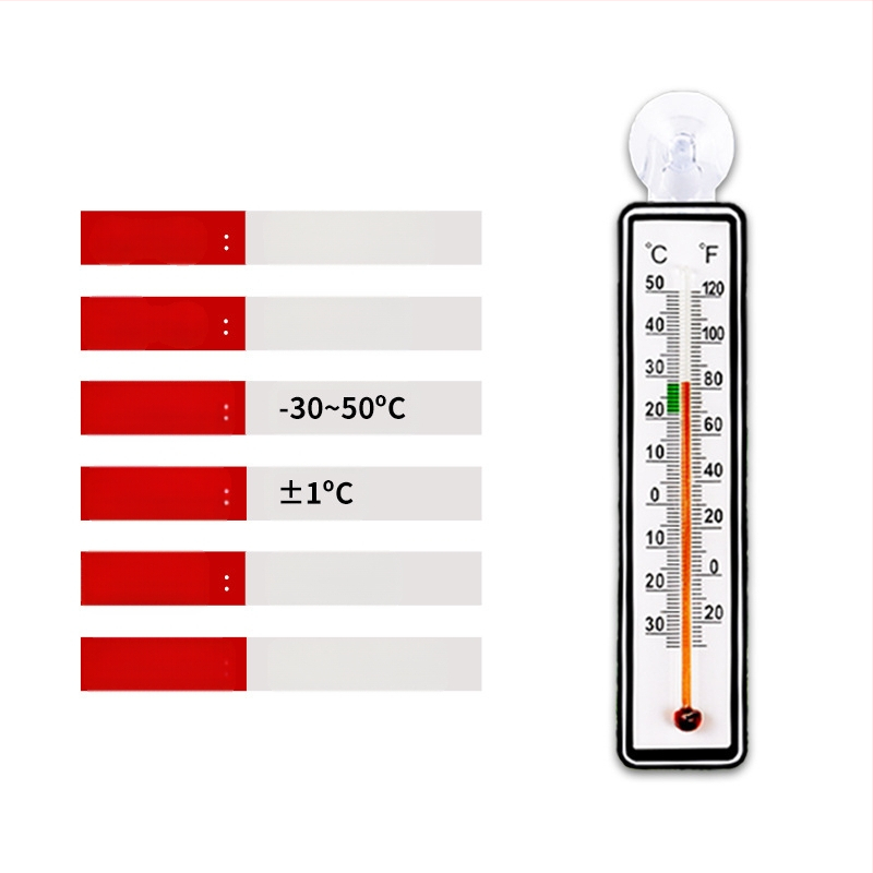 Akvariumo termometras, didelio tikslumo vandens temperatūros siurbimo puodelio vandens termometras, tropinių žuvų vėžlių akvariumo plaukiojantis termometras