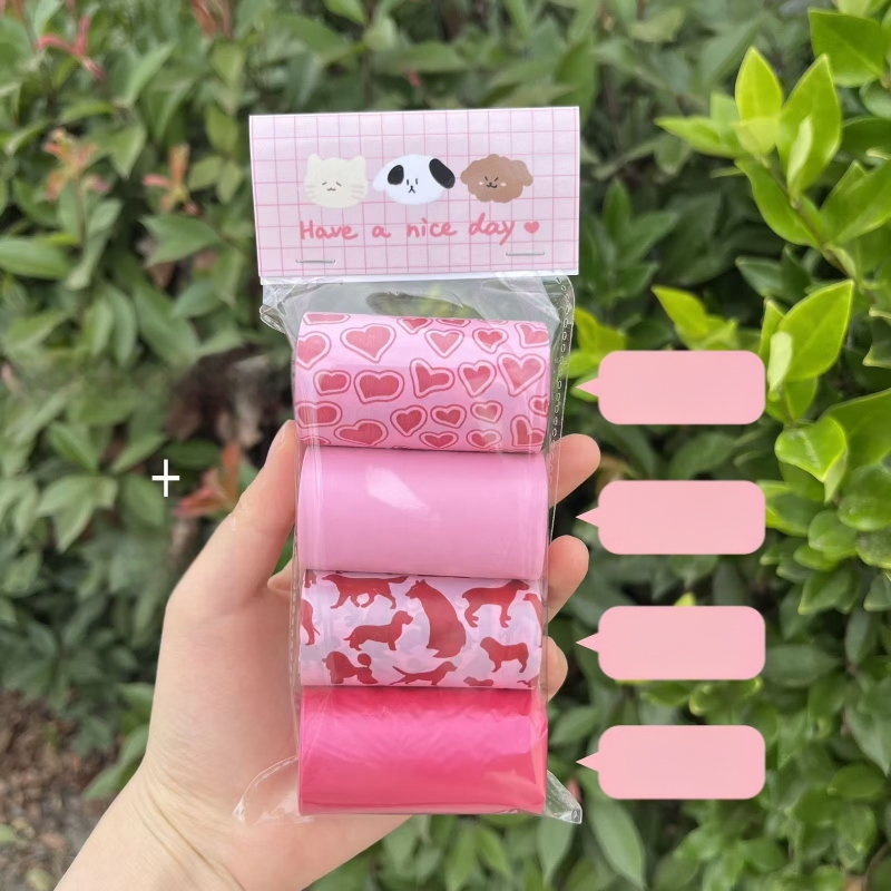 Sutirštintas šunų išmatų rinkimo maišelis su kvapu Sutirštintas skaidomas mielas šunų išmatų rinkimo maišelis Maišelis kakutėms rinkti Maišelis kakutėms rinkti