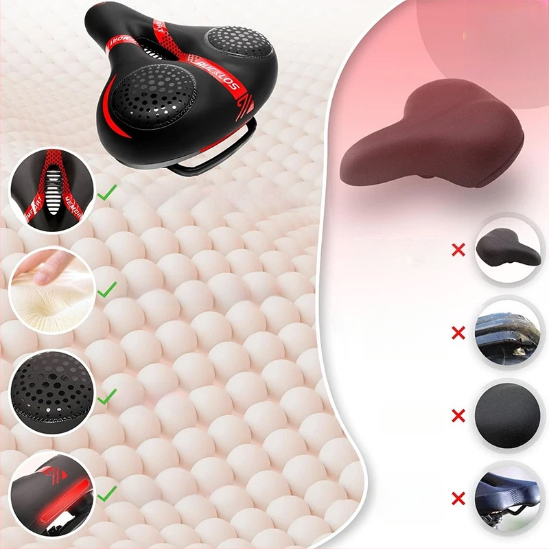 Jalgratta istmepadi, amortisaator, mugav, laiendatud ja paksendatud, mägiratta istmepadi, jalgratta istmepadja tarvikud