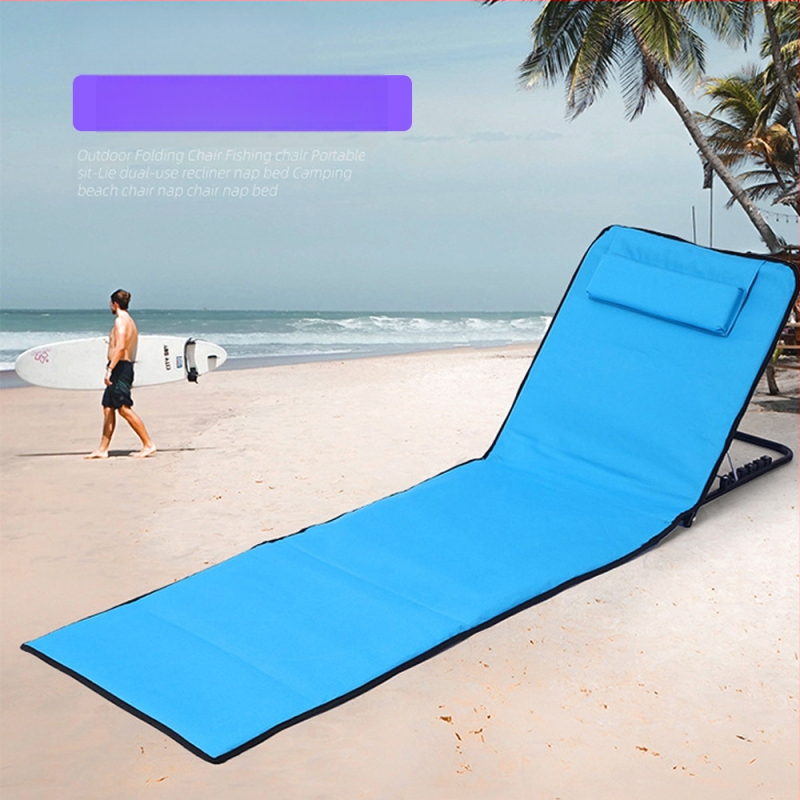 Välisse kaasaskantav istumis- ja lamamistool, kaheotstarbeline kokkupandav rannatool, terasest toruvarustusega, reguleeritav matkatool, Oxfordi riidest lõunapausitool