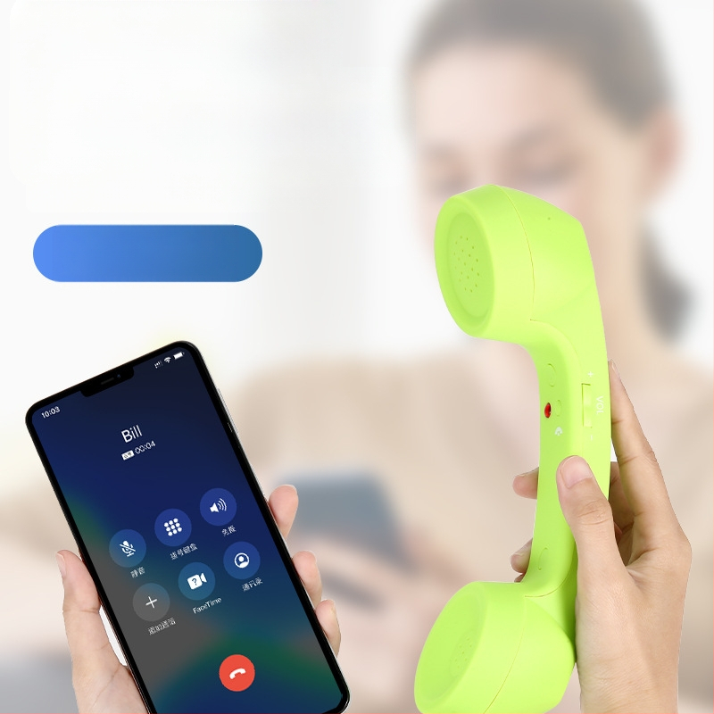 Piiriülene retro mobiiltelefoni kõrvaklappide moodne piiripealne kõrvaklappide mikrofoniga lahe telefoni kõrvaklapp rasedatele naistele müügiks valmis