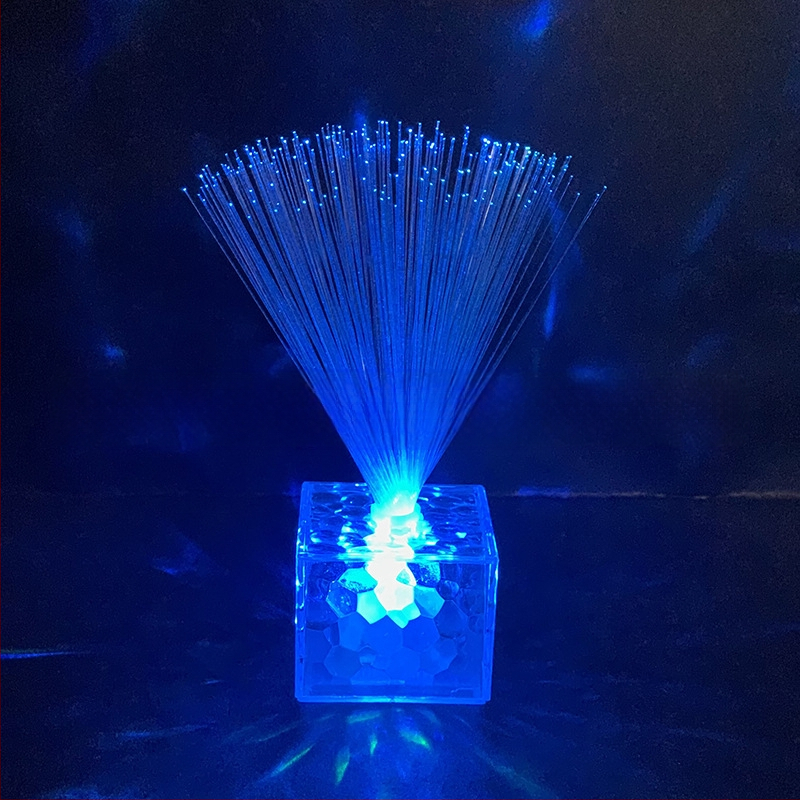 LED žvaigždėtas kvadratinis šviesolaidinis šviesos naktinis šviesos blyksnis spalvinga spalva miegamasis romantiška atmosfera krištolinis žvaigždėtas dangus