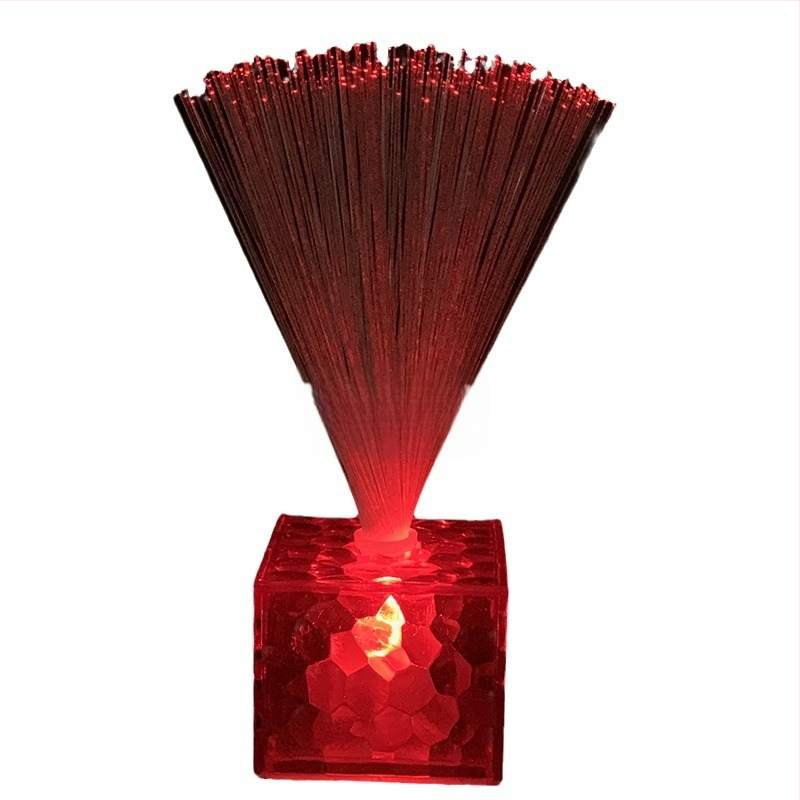 LED žvaigždėtas kvadratinis šviesolaidinis šviesos naktinis šviesos blyksnis spalvinga spalva miegamasis romantiška atmosfera krištolinis žvaigždėtas dangus