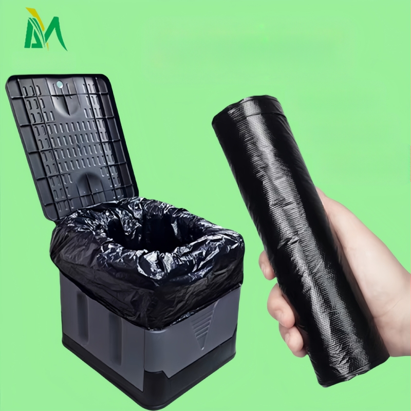 Мобилна тоалетна чанта за почистване, тоалетна за еднократна употреба, специално за бременни жени и възрастни хора, разградима удебелена тоалетна чанта за боклук