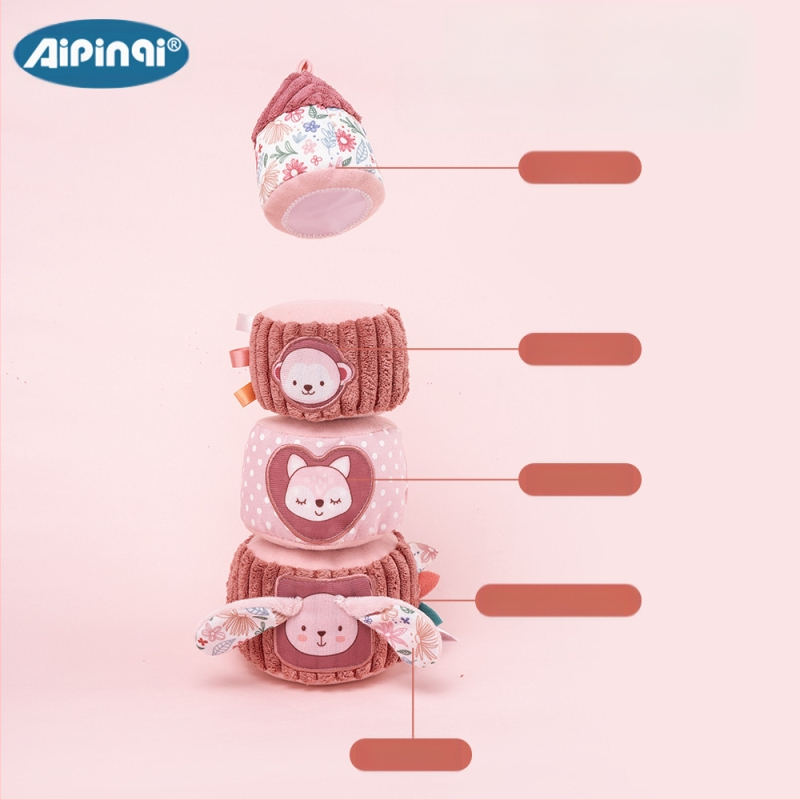 Uue beebi virnastav torniklaasiga Jenga hariduslik mänguasi 0-1-aastastele vikerkaaretorni intellektuaalne mänguasi