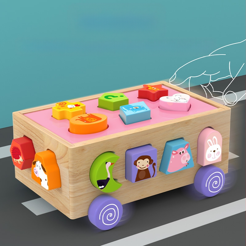 Puzle 1-3 ar pusi gadus veciem agrīnās izglītības puzle Smadzenes stimulējošas mazuļu rotaļlietas zēniem un meitenēm, mazu bērnu formu saskaņošanas klucīši