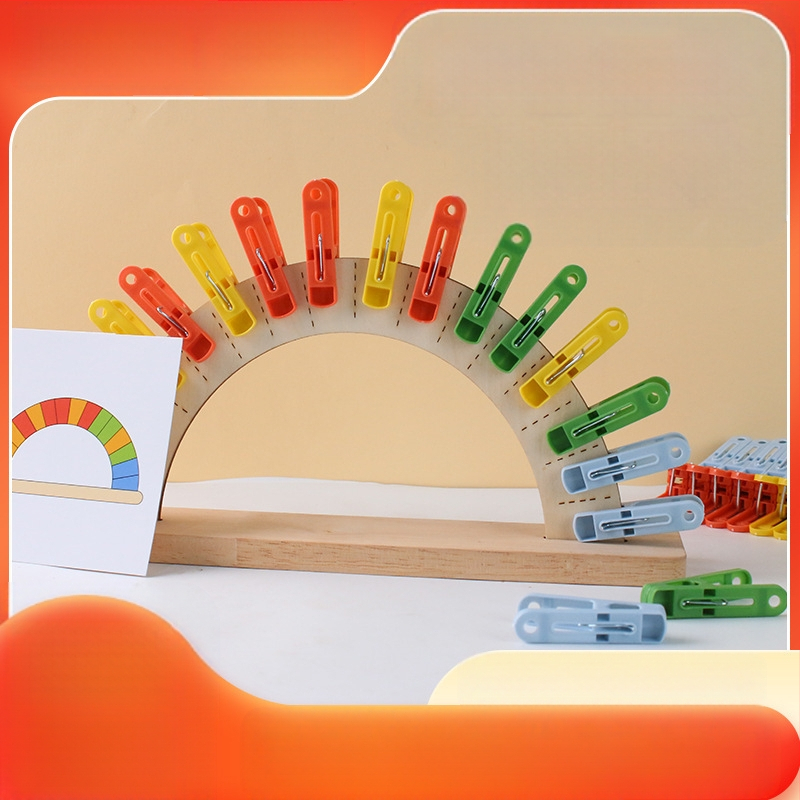 Medinis spalvų derinimas JiaJiaole vaikų darželio dėlionė Montessori mokymo priemonės Dėlionė Ankstyvojo ugdymo žaislai Spalvų pažinimas