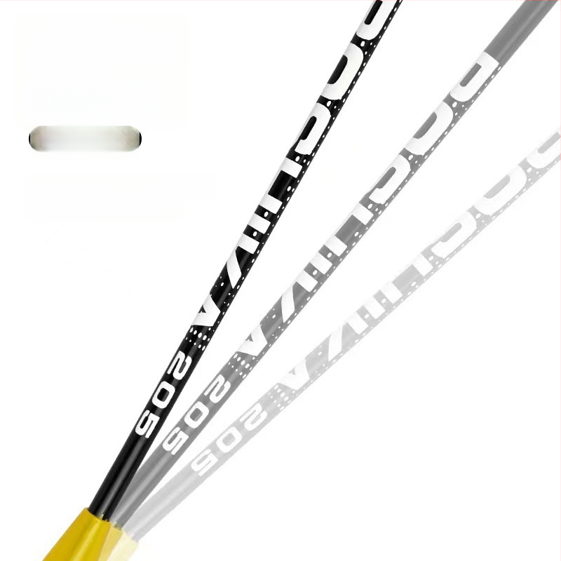 Sprogimai sandėlyje suaugusiųjų badmintono raketė studentams pradedantiesiems, treniruotėms, ferolydinio padalinta raketė, plaukų karta