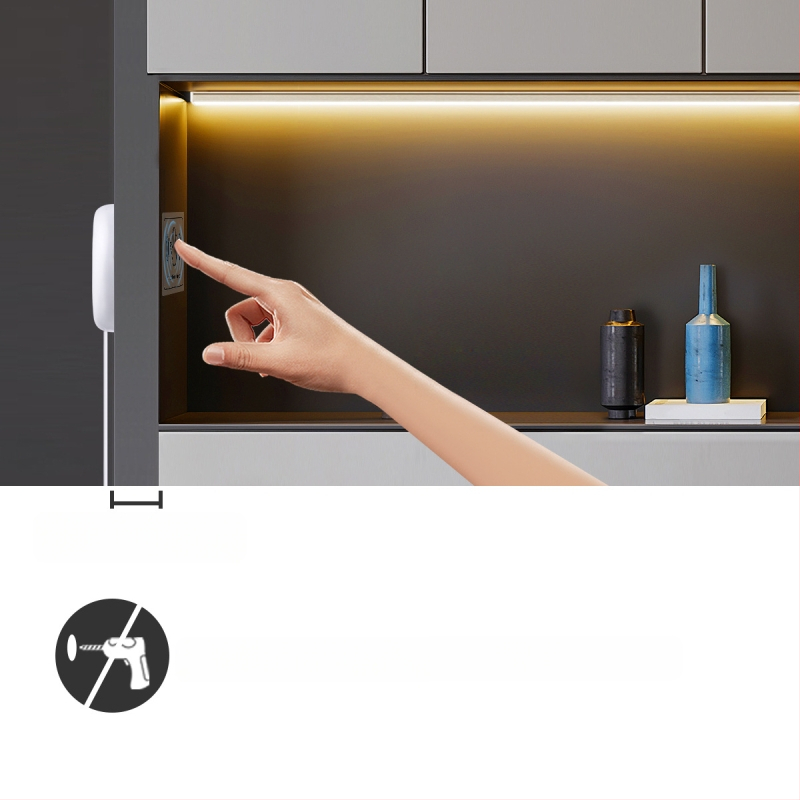 LED šviesos juostos jutiklinis reguliatorius rankiniam nuskaitymui, namų spintelės apšvietimo jungiklio didmeninė prekyba