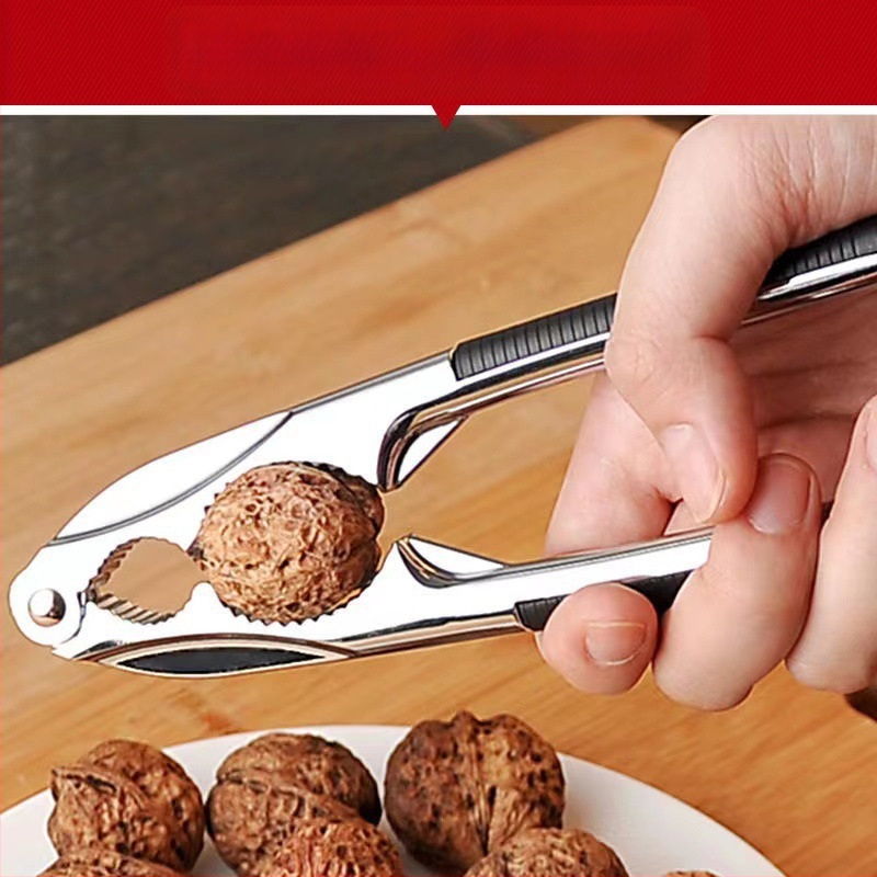 Nerūdijančio plieno džiovintų vaisių spaustukas kedro riešutų spaustukas buitinis graikinių riešutų spaustukas lazdyno riešutų mažos pekano riešutų replės atviros didmeninė prekyba