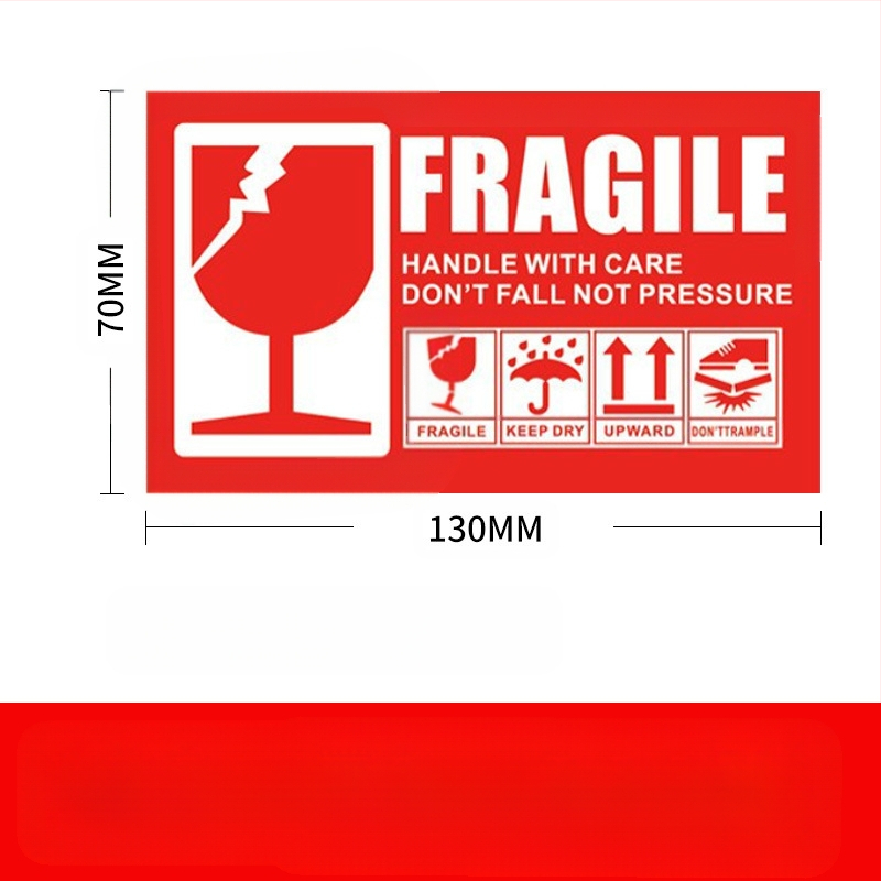 Habraste toodete silt habras hiina ja inglise keeles hoiatussilt kaetud paberist ekspresslogistika pakendi habras silt